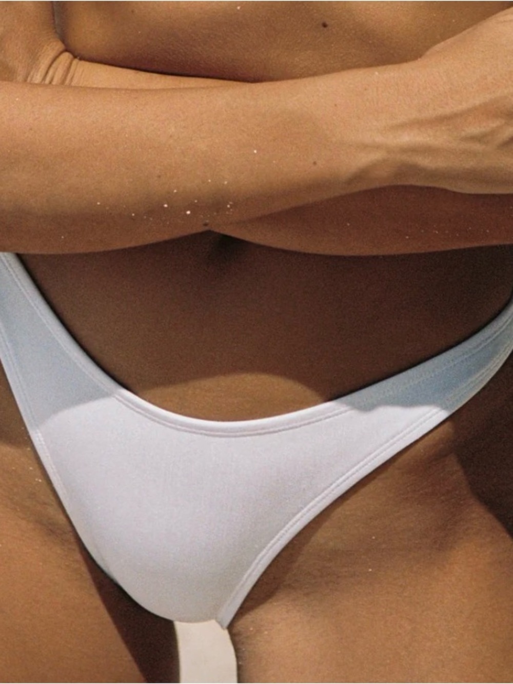 White Sands bikini lucy scoop top bondi brazilian in white pics to show fit